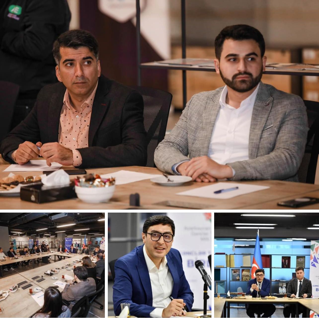 Gənclər və İdman Naziri cənab Fərid Qayıbovla çay məclisində bir araya gəldik.