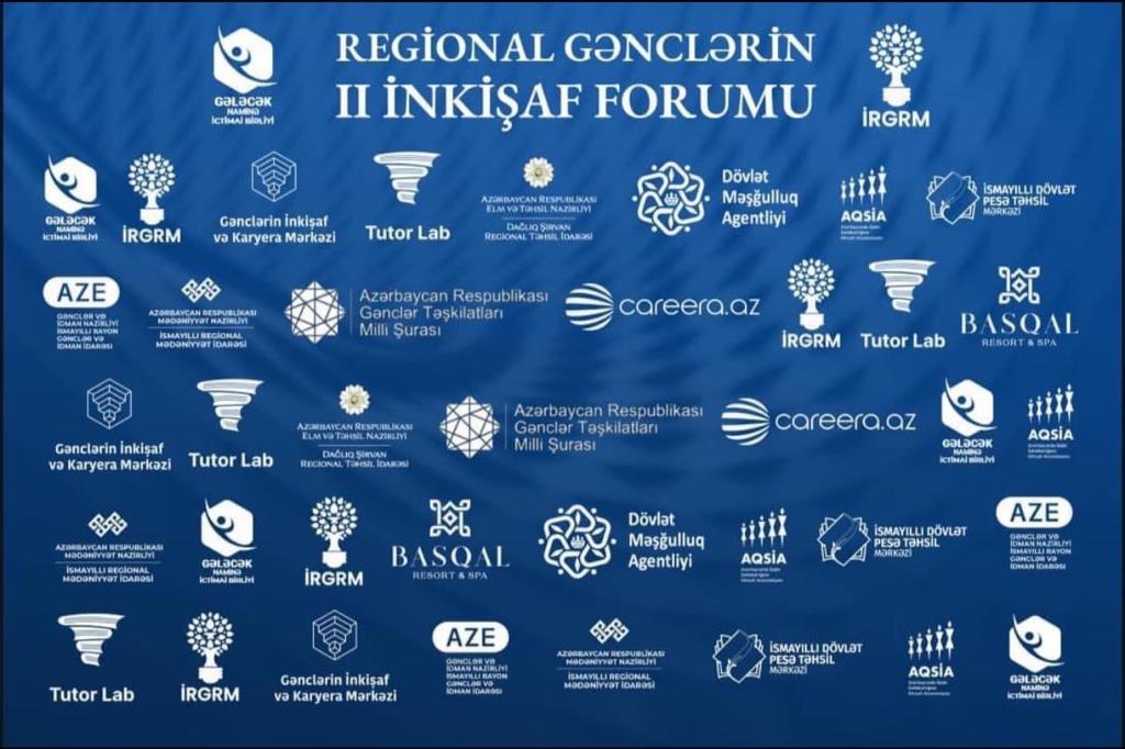 Regional Gənclərin II İnkişaf Forumunda bizə dəstək göstərən dövlət və özəl sektorun nümayəndələrinə təşəkkür edirik.